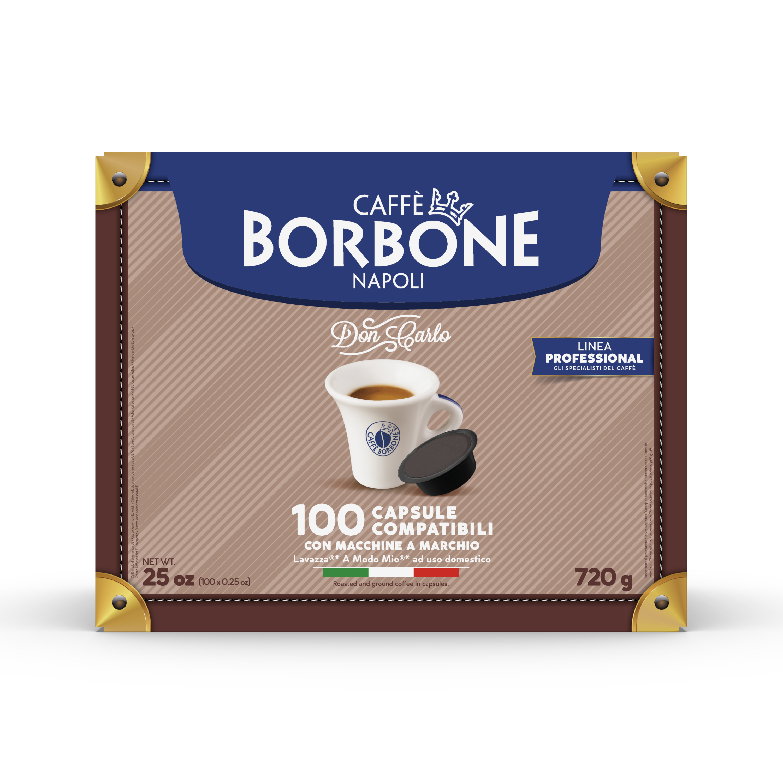 Kaffeekapseln Caffè Borbone BLU Don Carlo 100 Stück