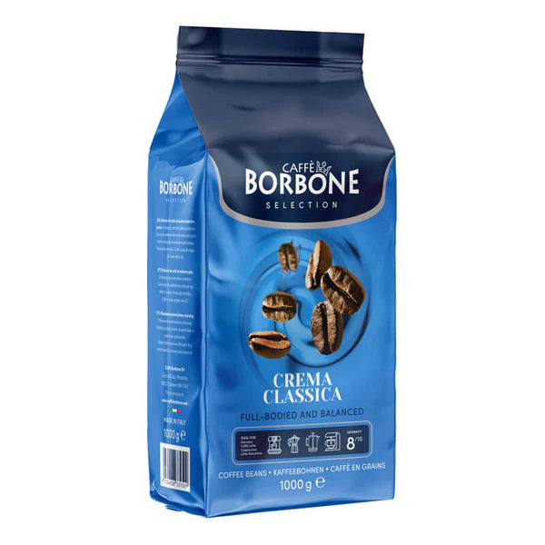 Caffè Borbone Crema Classica – Espressobohnen 50% Arabica / 50% Robusta, 1 kg