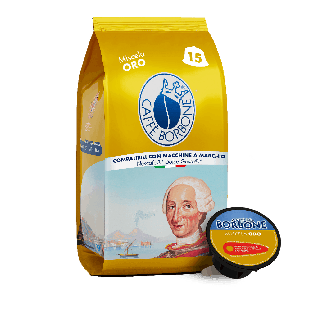 Caffè Borbone Miscela Oro 15 Kapseln kompatibel mit Dolce Gusto