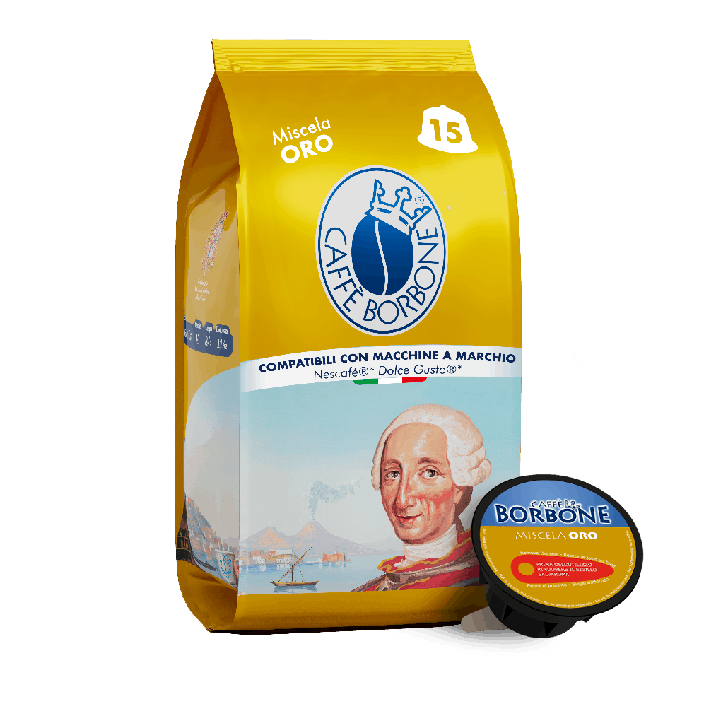 Caffè Borbone Miscela Oro 15 Kapseln kompatibel mit Dolce Gusto