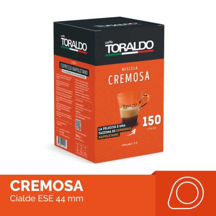 Toraldo Cremosa - 150 Cialde ESE 44mm