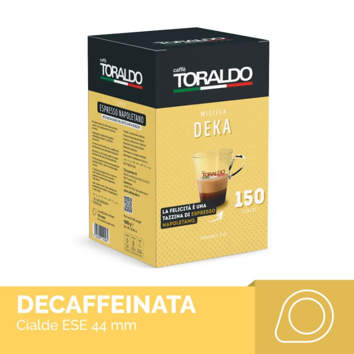 Toraldo Deca - 150 entkoffeinierte Cialde ESE 44mm